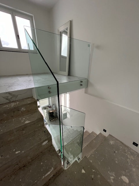 Glas Geländer in Punkthalterung