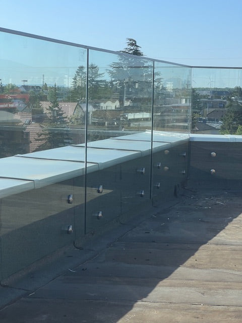 Glas Geländer in Punkthalterung