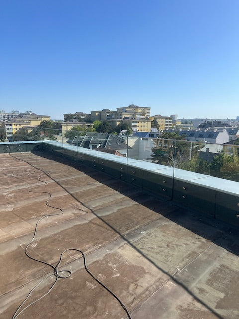 Glas Geländer in Punkthalterung