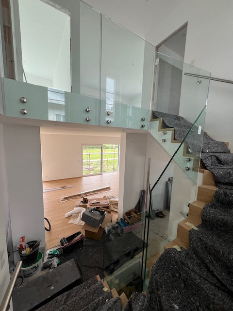 Glas Geländer in Punkthalterung