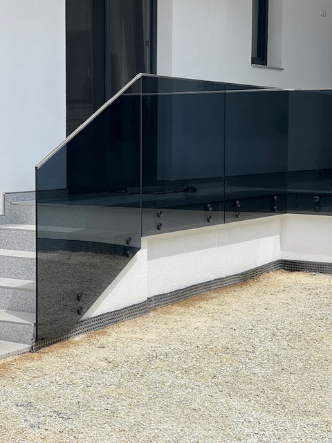 Glas Geländer in Punkthalterung