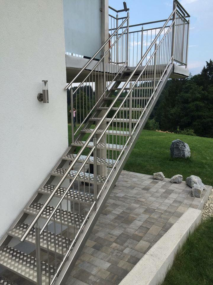 Edelstahl Geländer Model Gitter - Französisch