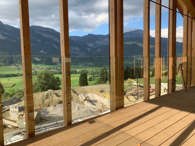 Glas Geländer in Punkthalterung