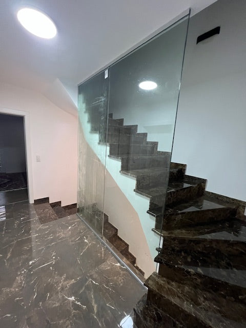 Glas Geländer in Punkthalterung