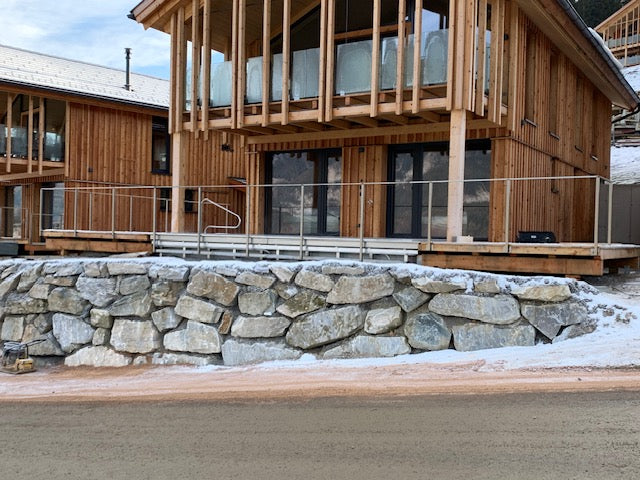 Glas Geländer in Punkthalterung