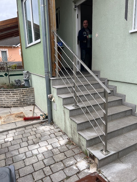 Edelstahl Geländer Model Gitter - Französisch